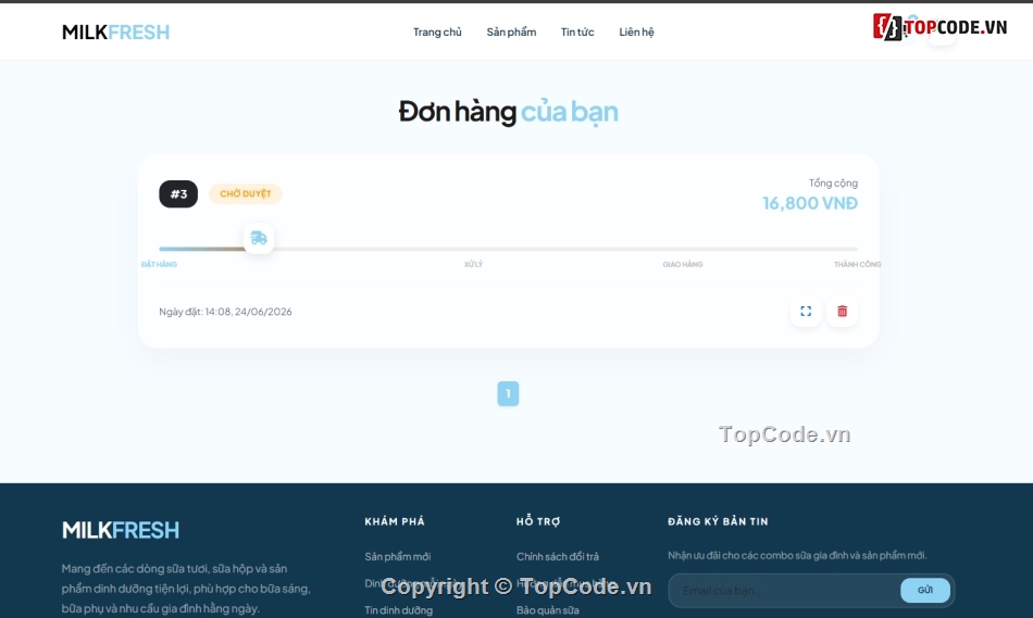 website,web bán sữa,bán website